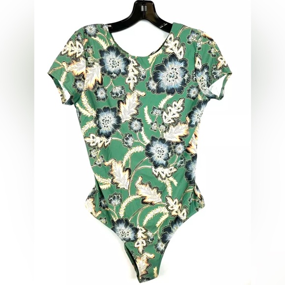 O’Neill Women’s Balian Westerly Floral Short Sleeve One Piece Swimsuit Size L